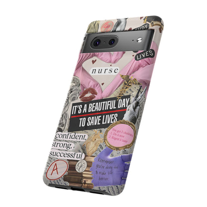 Nurse Inspirational Collage Tough Phone Case