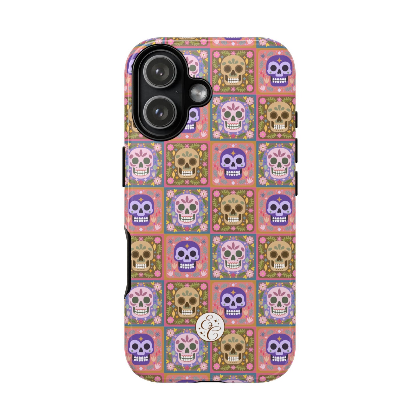 Sugar Skull Pattern Tough Phone Case