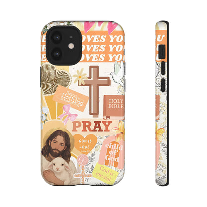 Christian Collage Tough Phone Case