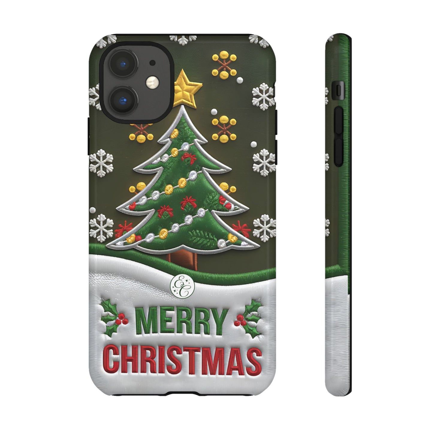 Merry Christmas Tree Tough Phone Case