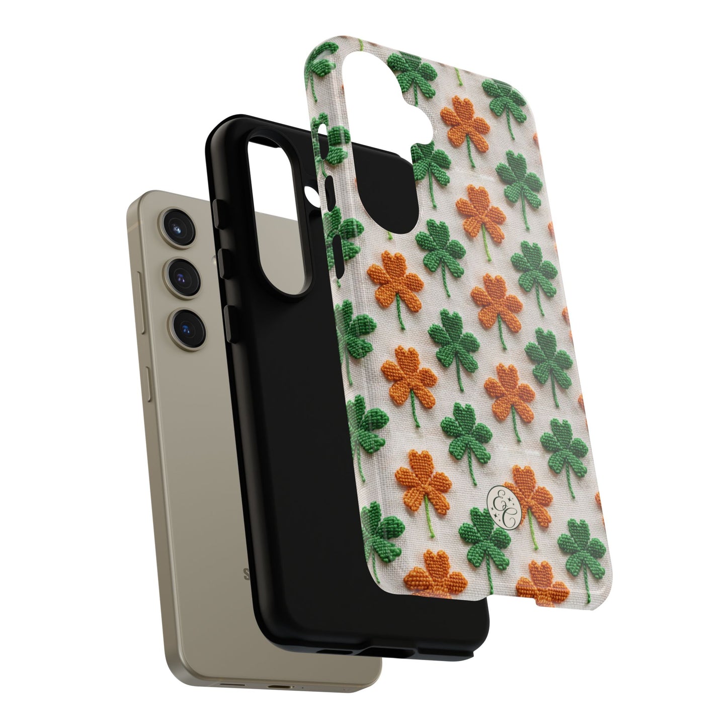 Lucky Shamrock Pattern Tough Phone Case