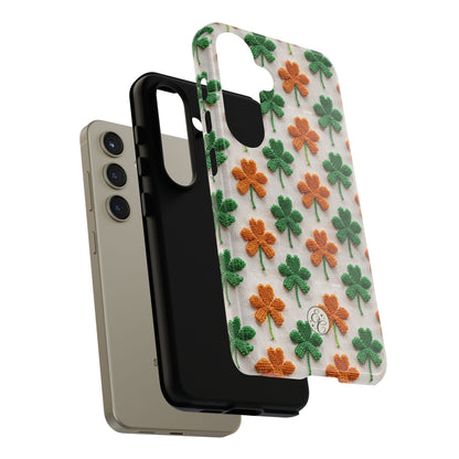 Lucky Shamrock Pattern Tough Phone Case