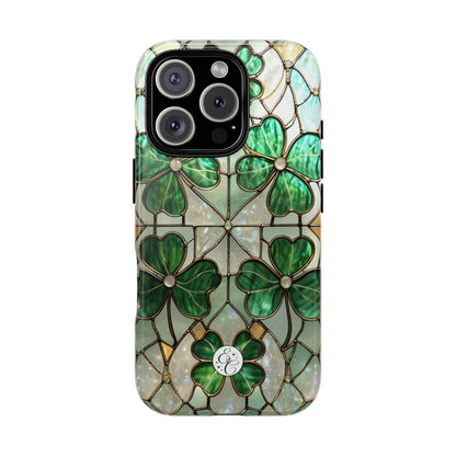 Stained Glass Clover Tough Phone Case