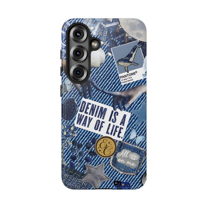 Denim Texture Tough Phone Case