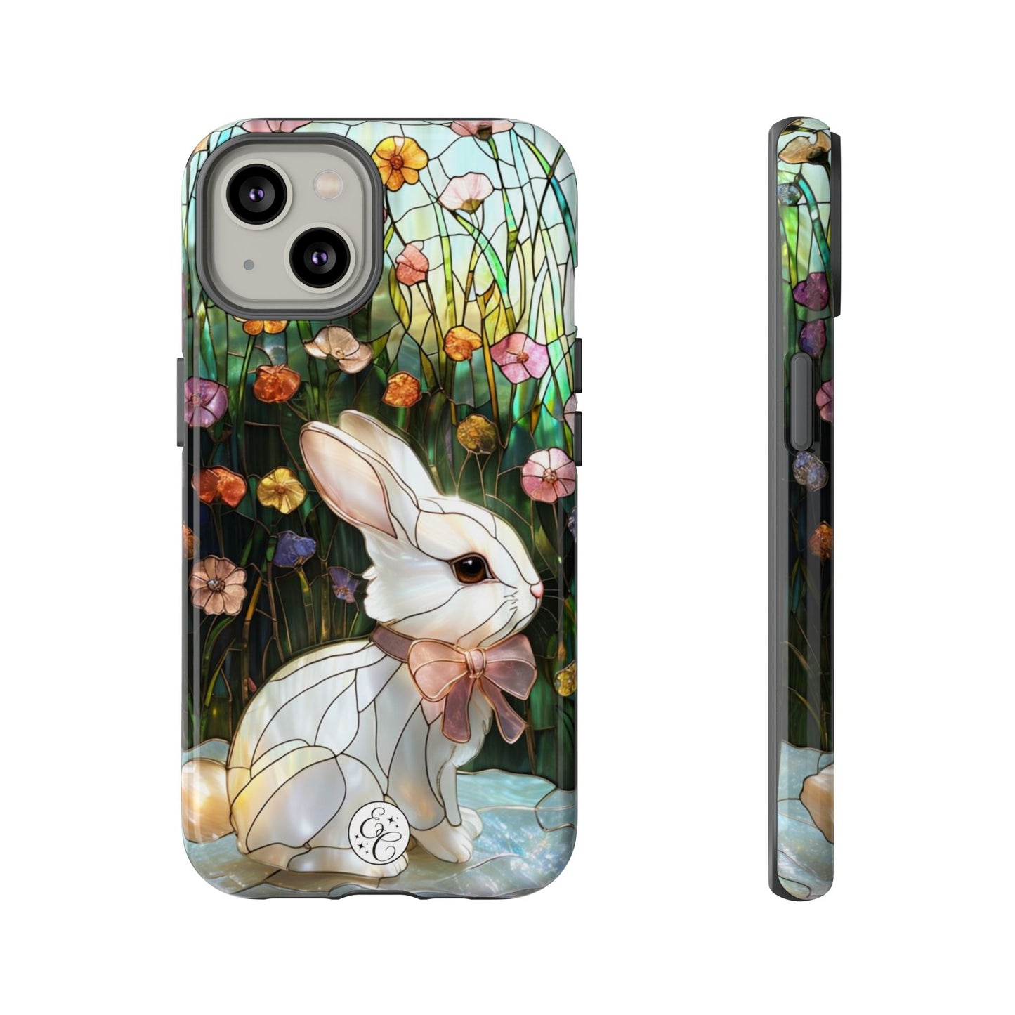 Easter Rabbit Stained Glass Tough Phone Case