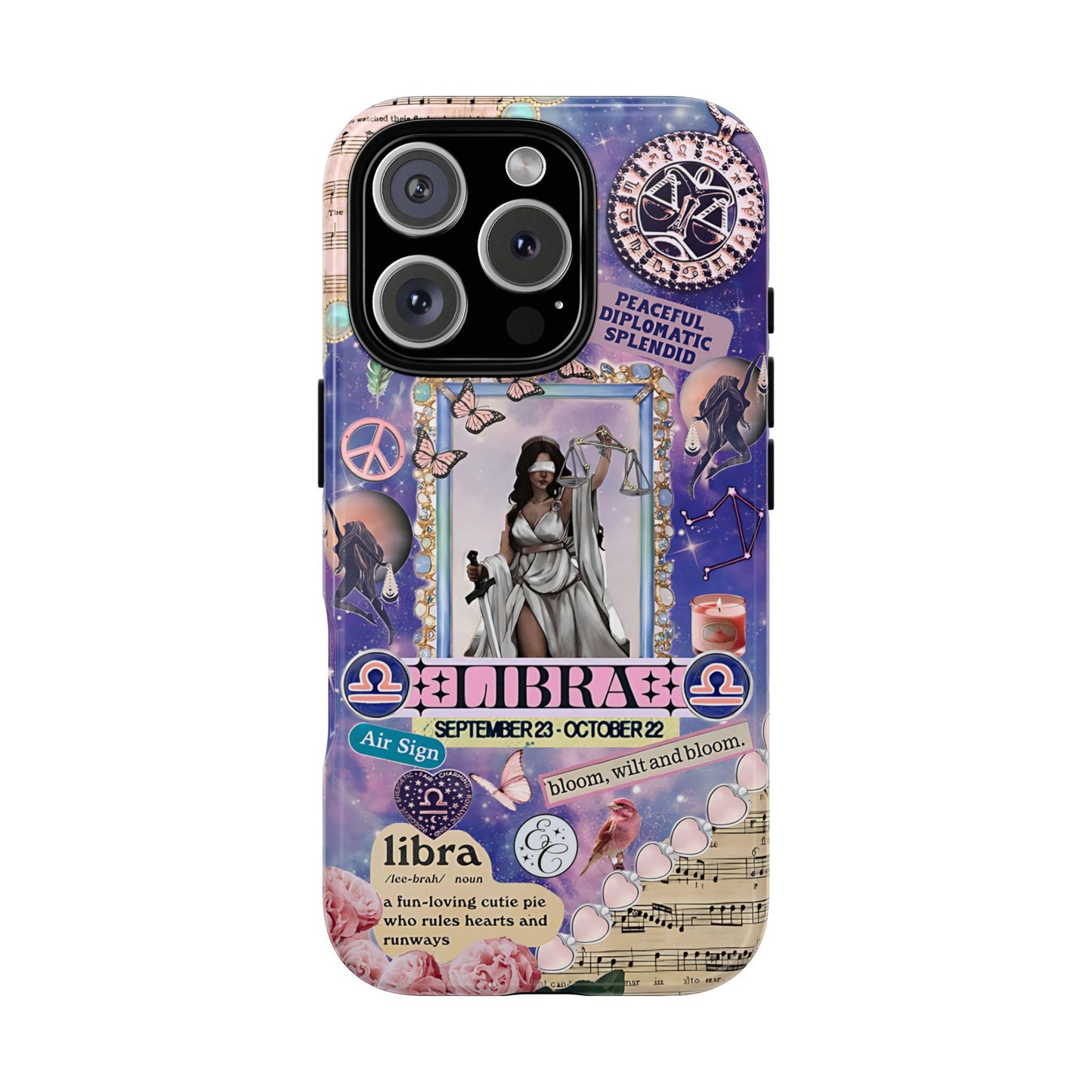 Libra Zodiac Star Sign Tough Phone Case