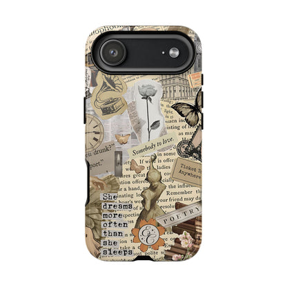 Library Romance Collage Tough Phone Case