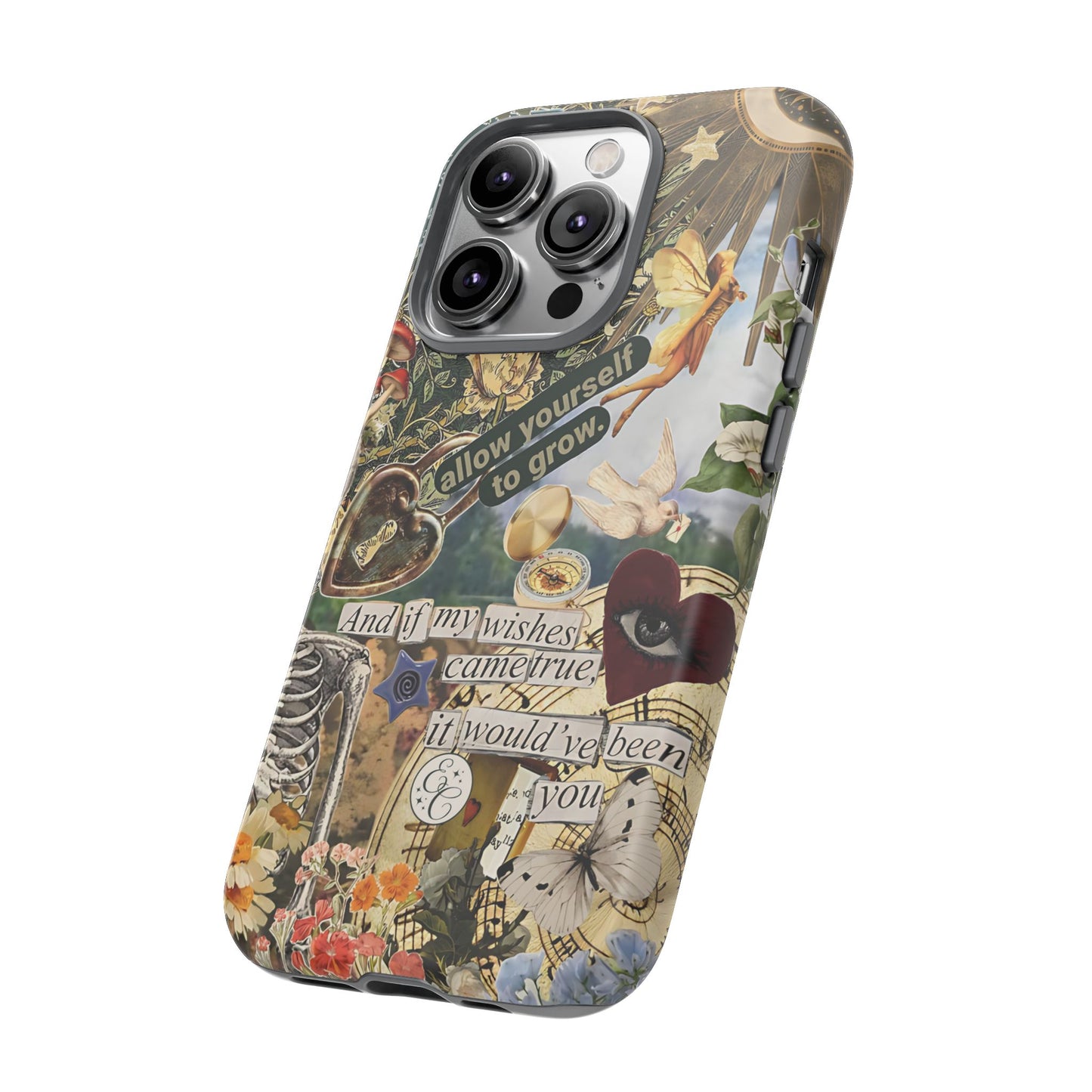 Vintage Cottage Collage Tough Phone Case