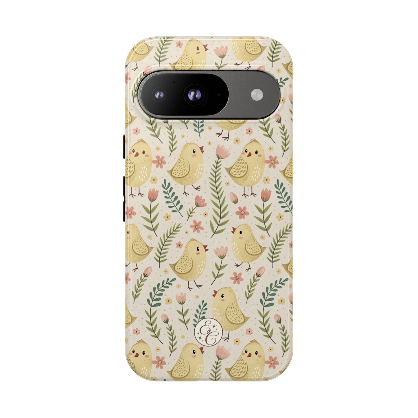 Vintage Floral Chick Pattern Tough Phone Case