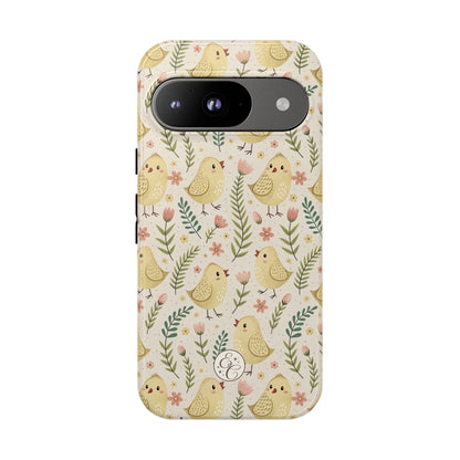 Vintage Floral Chick Pattern Tough Phone Case