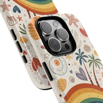 Rainbow Pride Boho Beach Tough Phone Case
