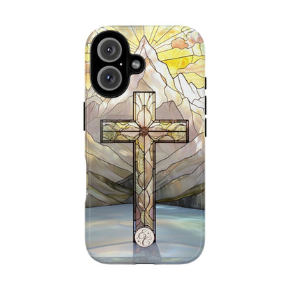 Stained Glass Cross Tough Phone Case