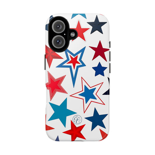 Patriotic Star Pattern Tough Phone Case