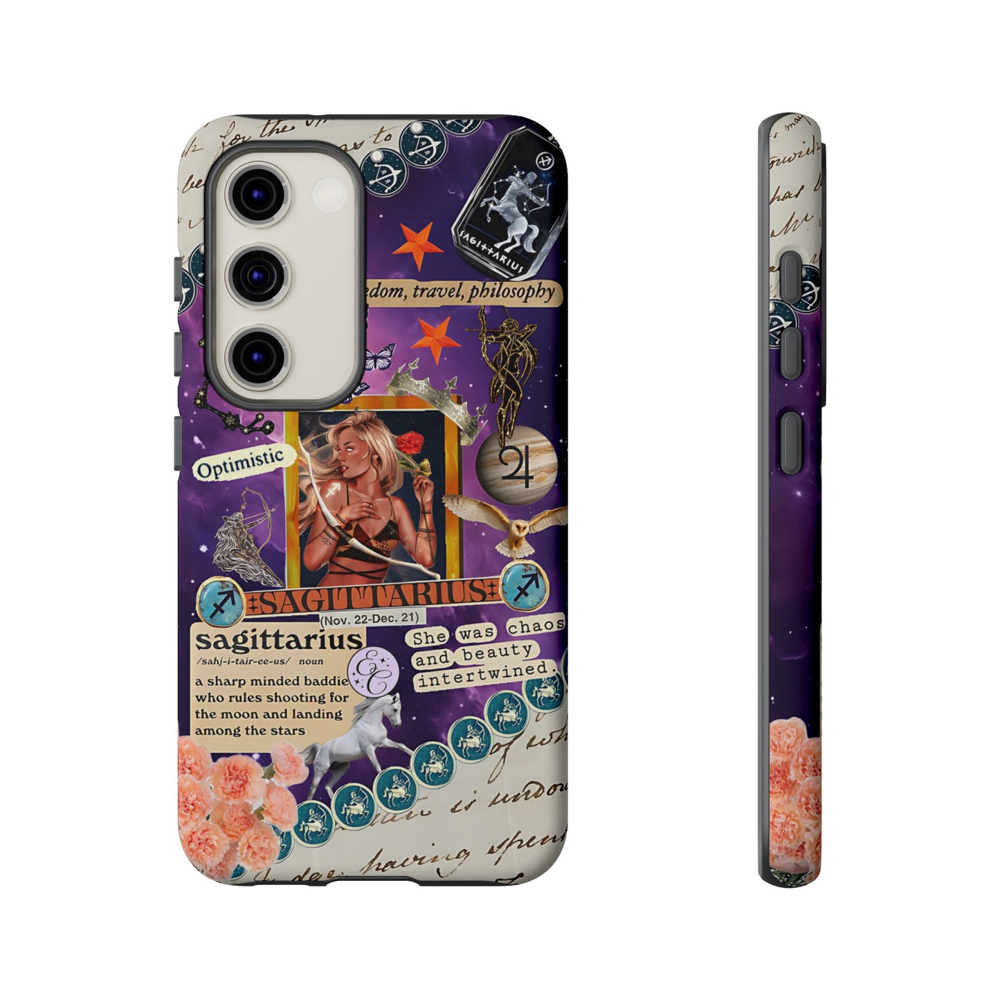 Sagittarius Zodiac Star Sign Tough Phone Case