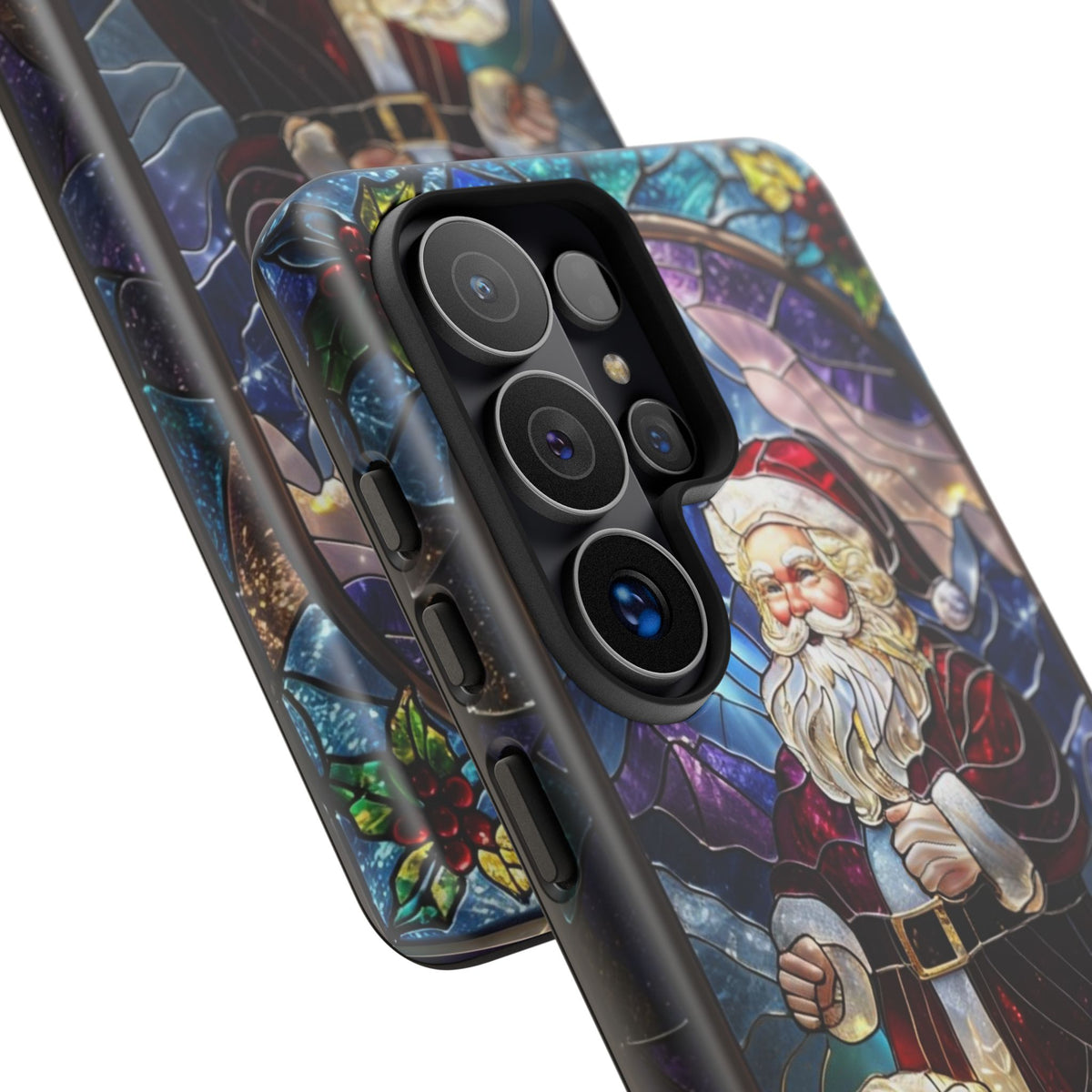 Santa Claus Stained Glass Phone Case