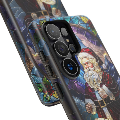 Santa Claus Stained Glass Phone Case
