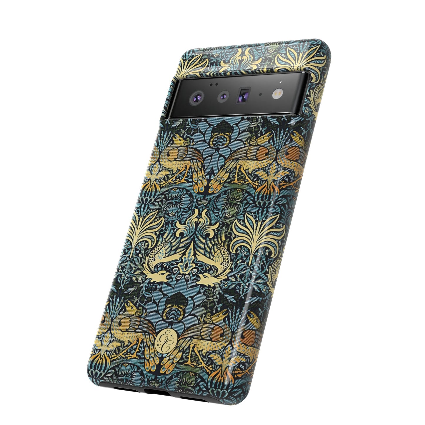 William Morris Peacock and Dragon Tough Phone Case