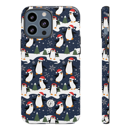 Cute Penguin Christmas Pattern Tough Phone Case