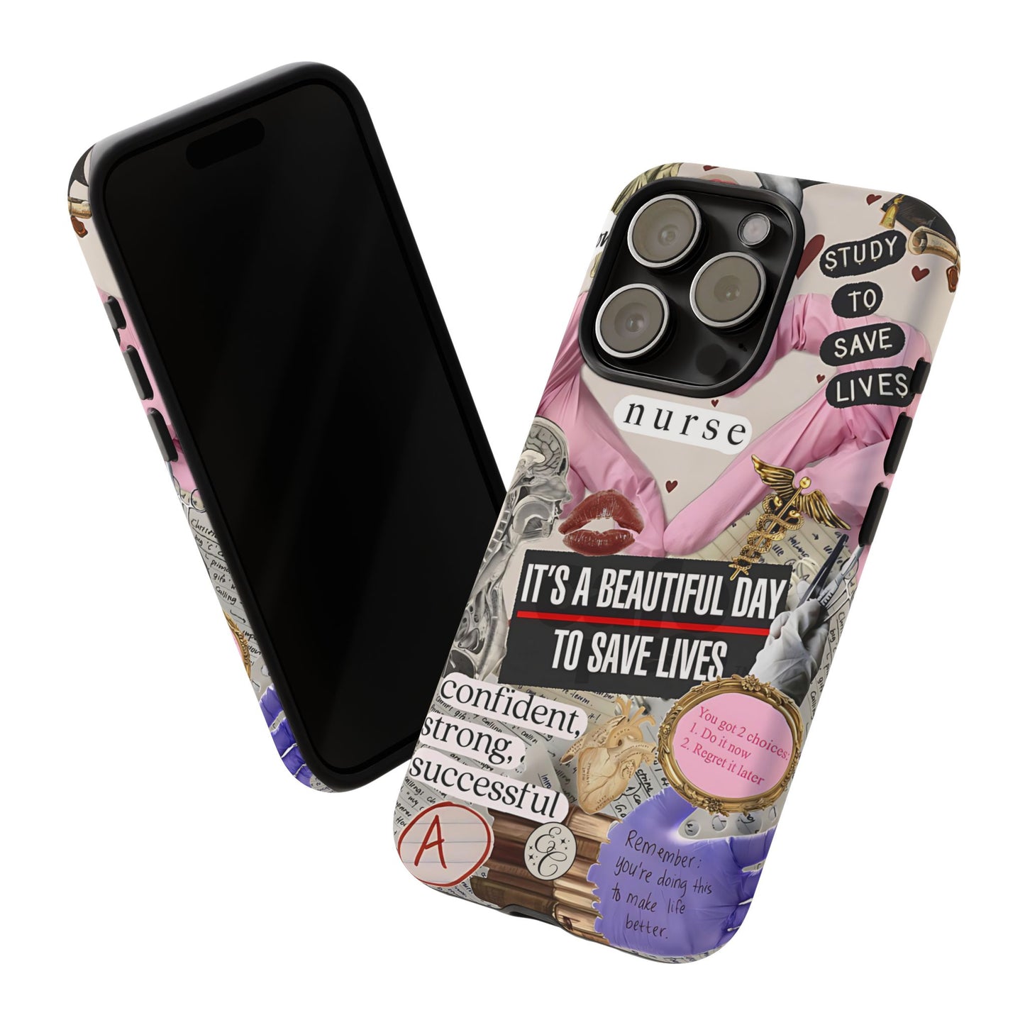 Nurse Inspirational Collage Tough Phone Case