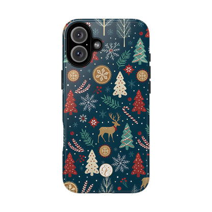Christmas Holiday Pattern Tough Phone Case