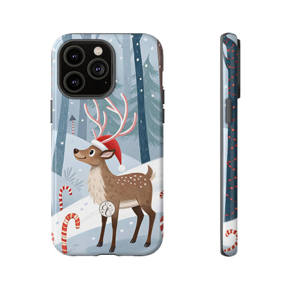 Reindeer in Winter Wonderland Tough Phone Case