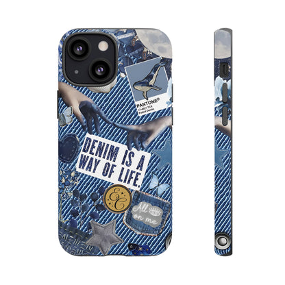 Denim Texture Tough Phone Case