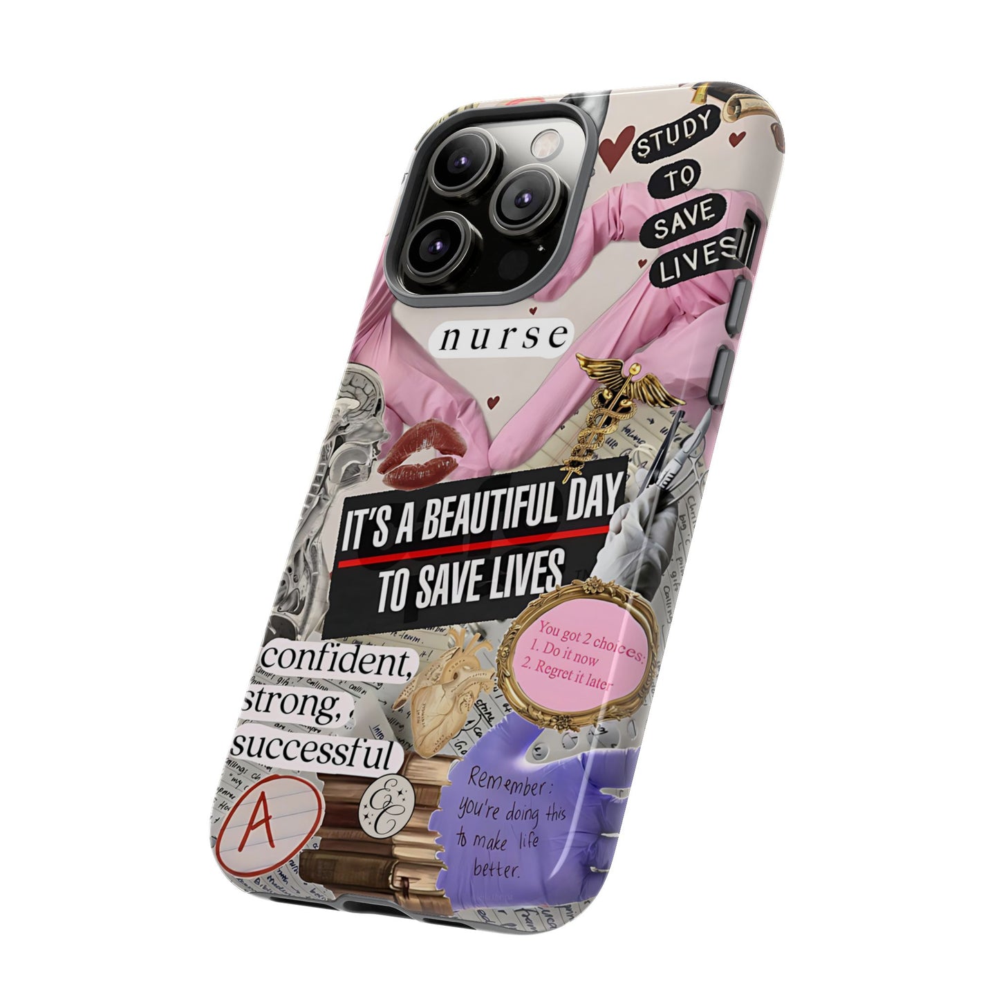 Nurse Inspirational Collage Tough Phone Case