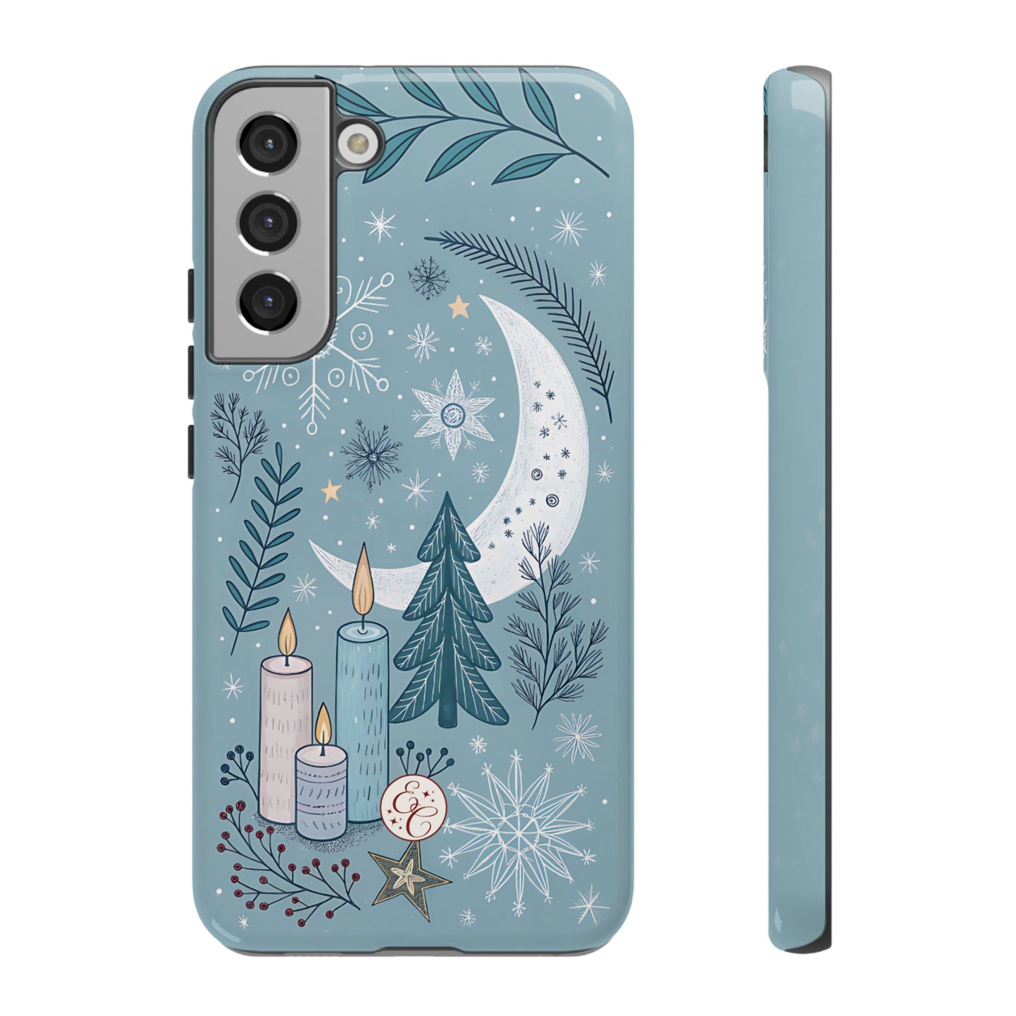 Winter Moon & Candles Tough Phone Case