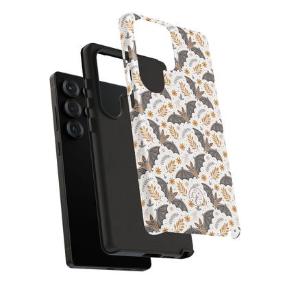Boho Bat Pattern Halloween Phone Case