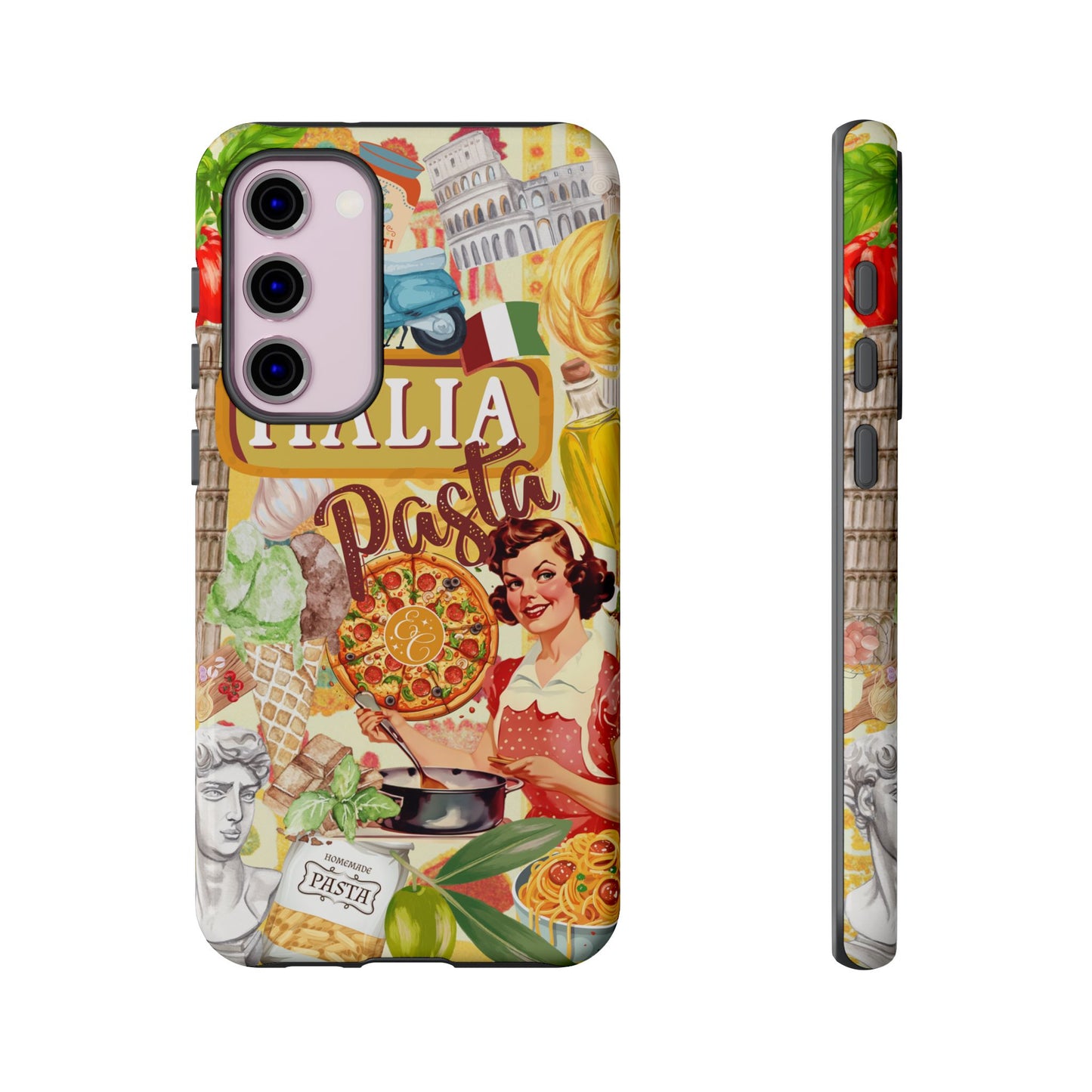 Italian Cuisine Collage Tough Phone Case