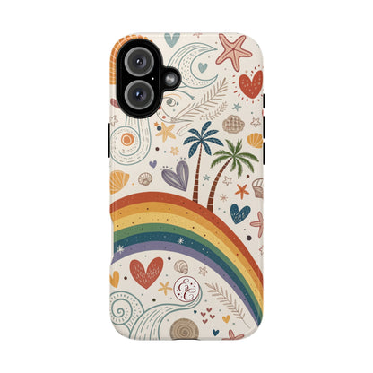 Rainbow Pride Boho Beach Tough Phone Case