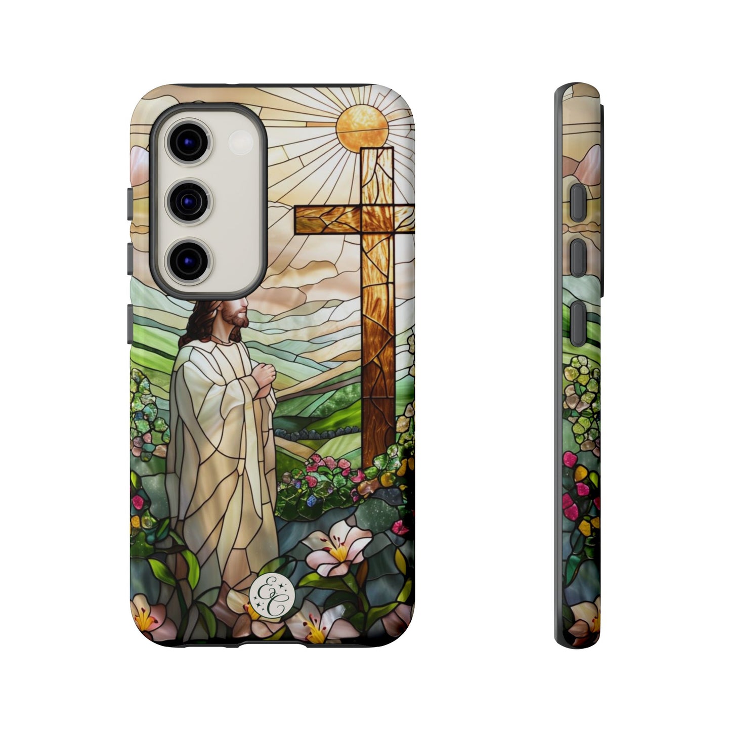 Jesus Stained Glass Tough Phone Case
