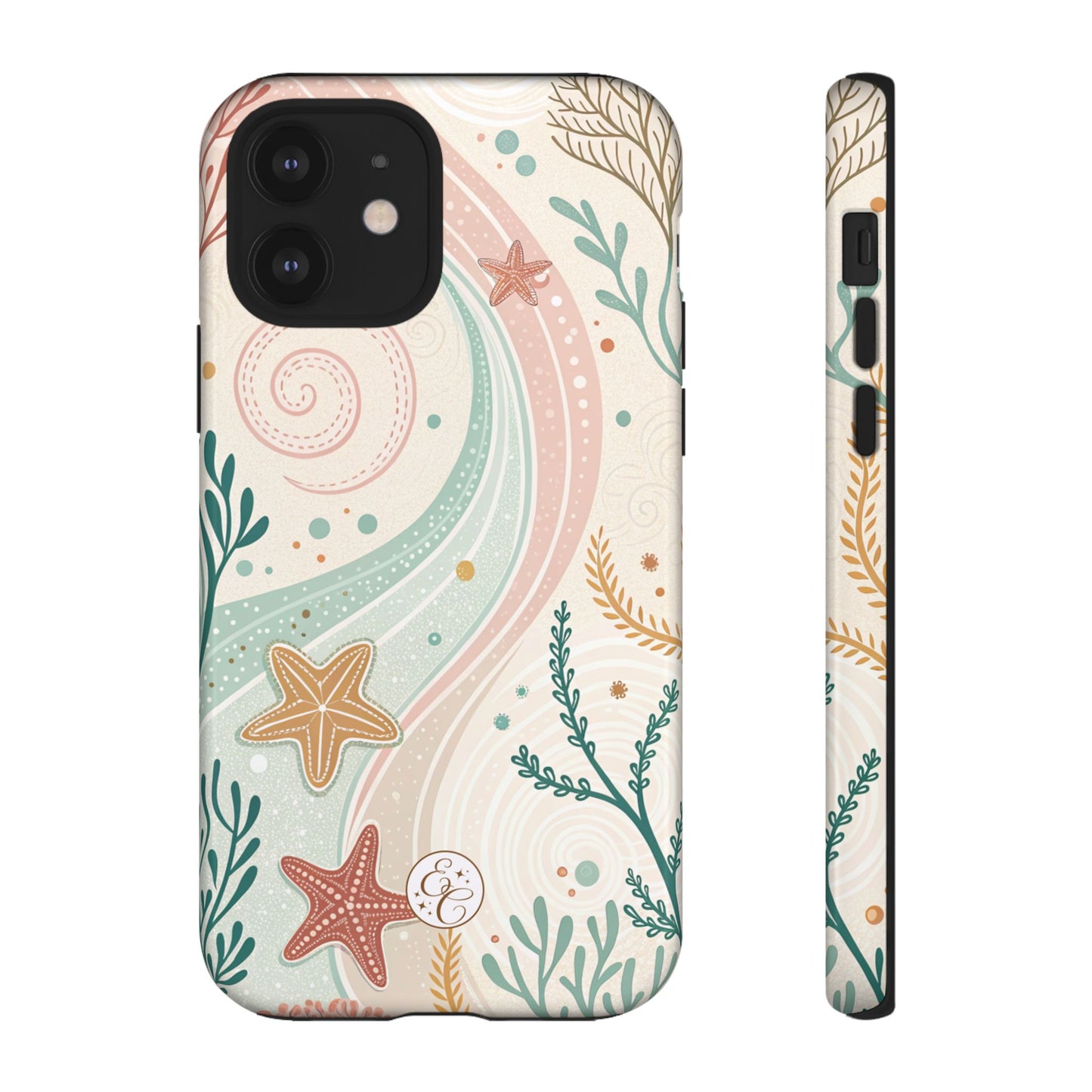 Pink Ocean Boho Doodle Tough Phone Case