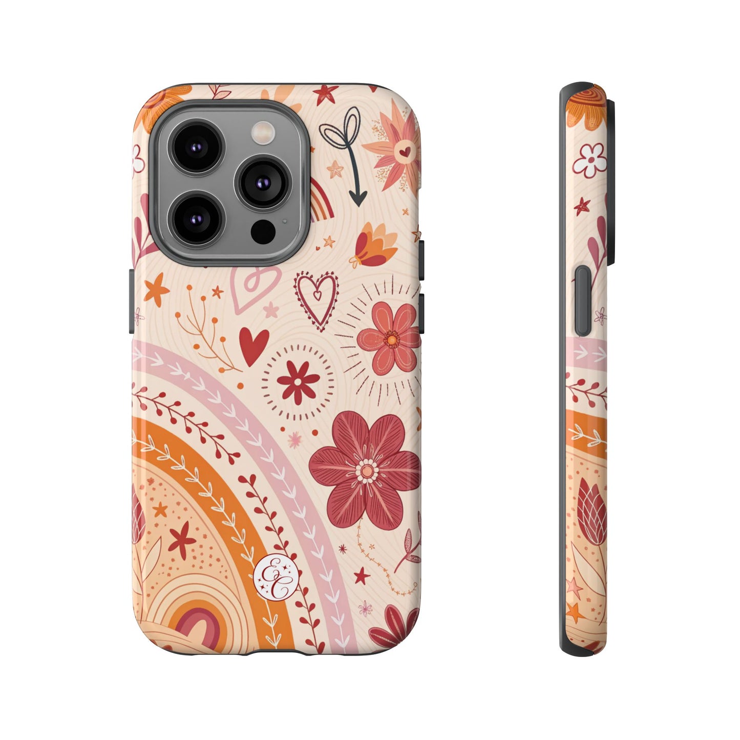 Lesbian Boho Doodle Tough Phone Case