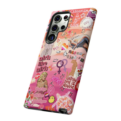 Lesbian Collage Tough Phone Case