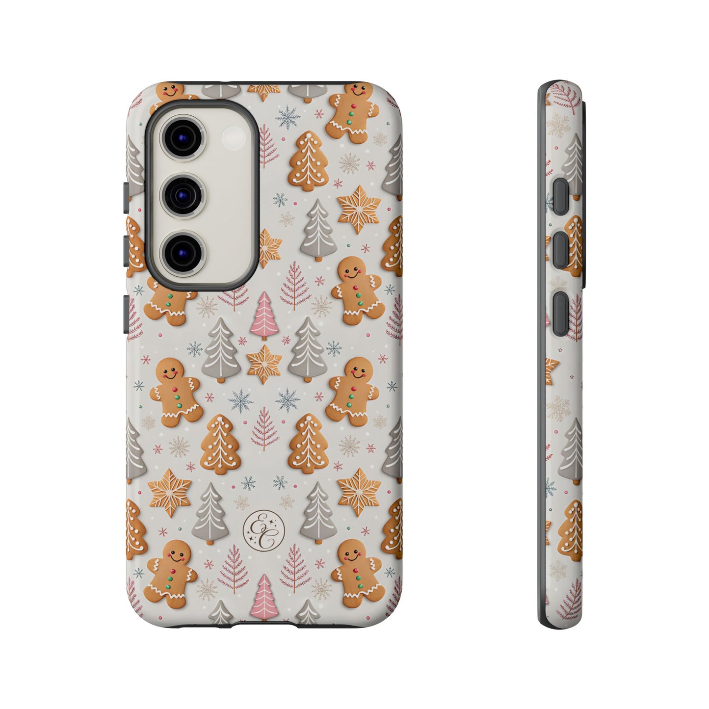 Christmas Gingerbread Man Pattern Tough Phone Case