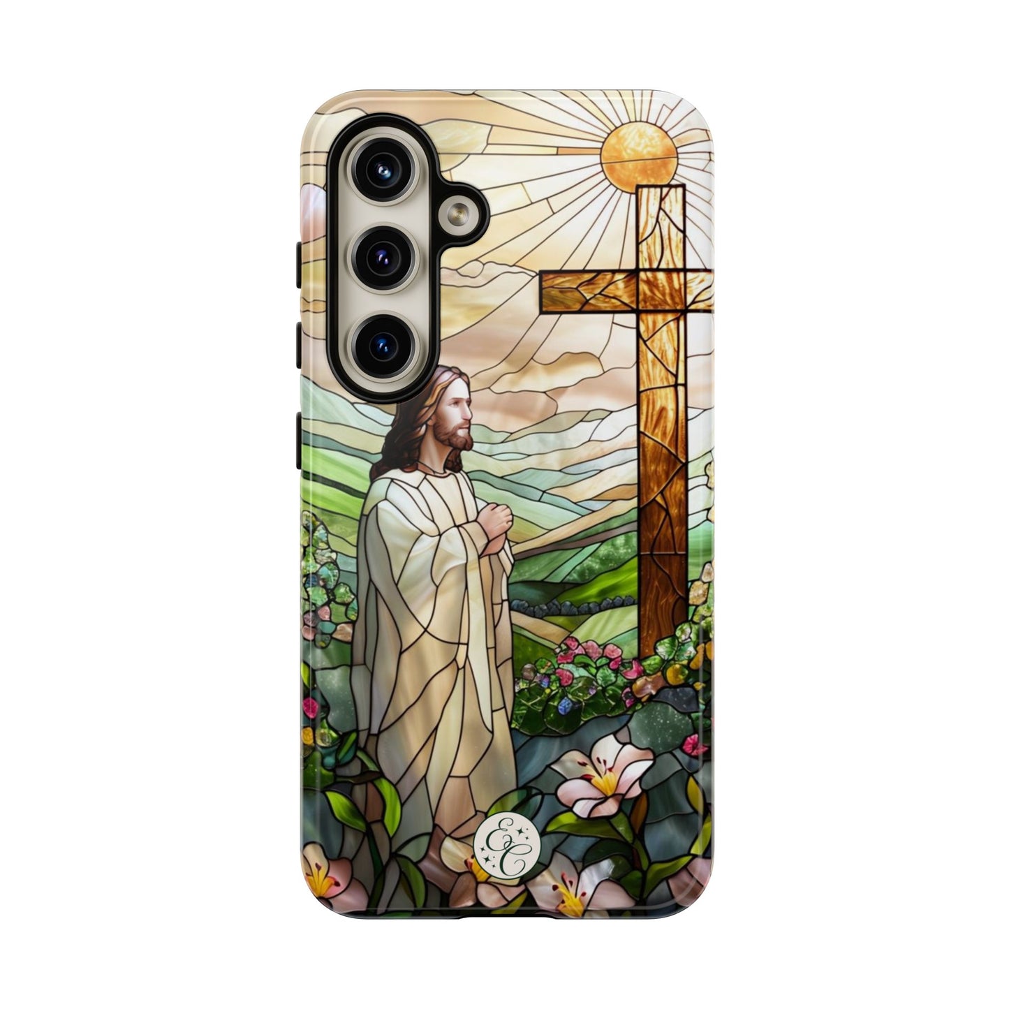Jesus Stained Glass Tough Phone Case