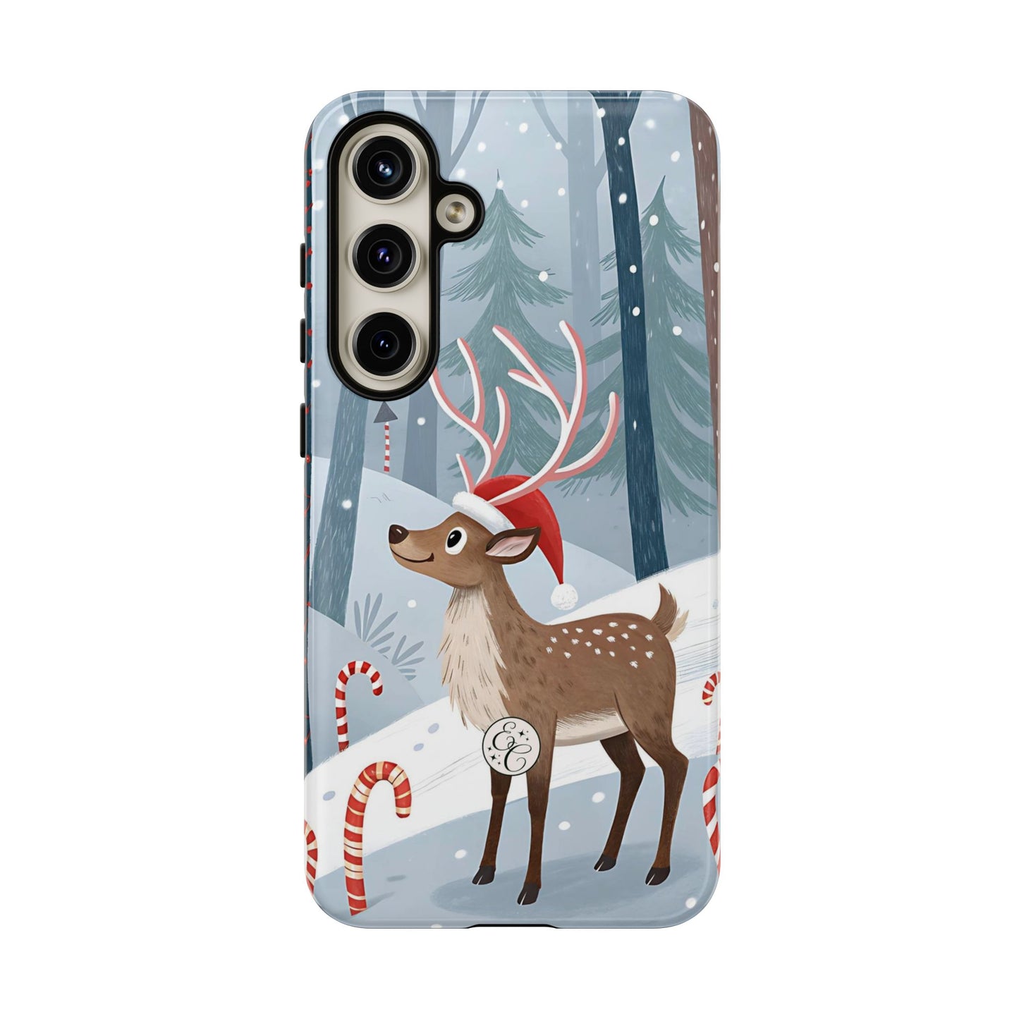 Reindeer in Winter Wonderland Tough Phone Case