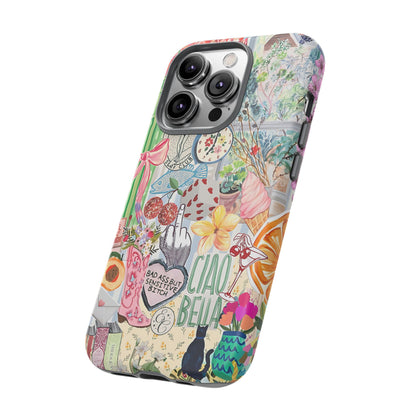 Coquette Art Collage Tough Phone Case