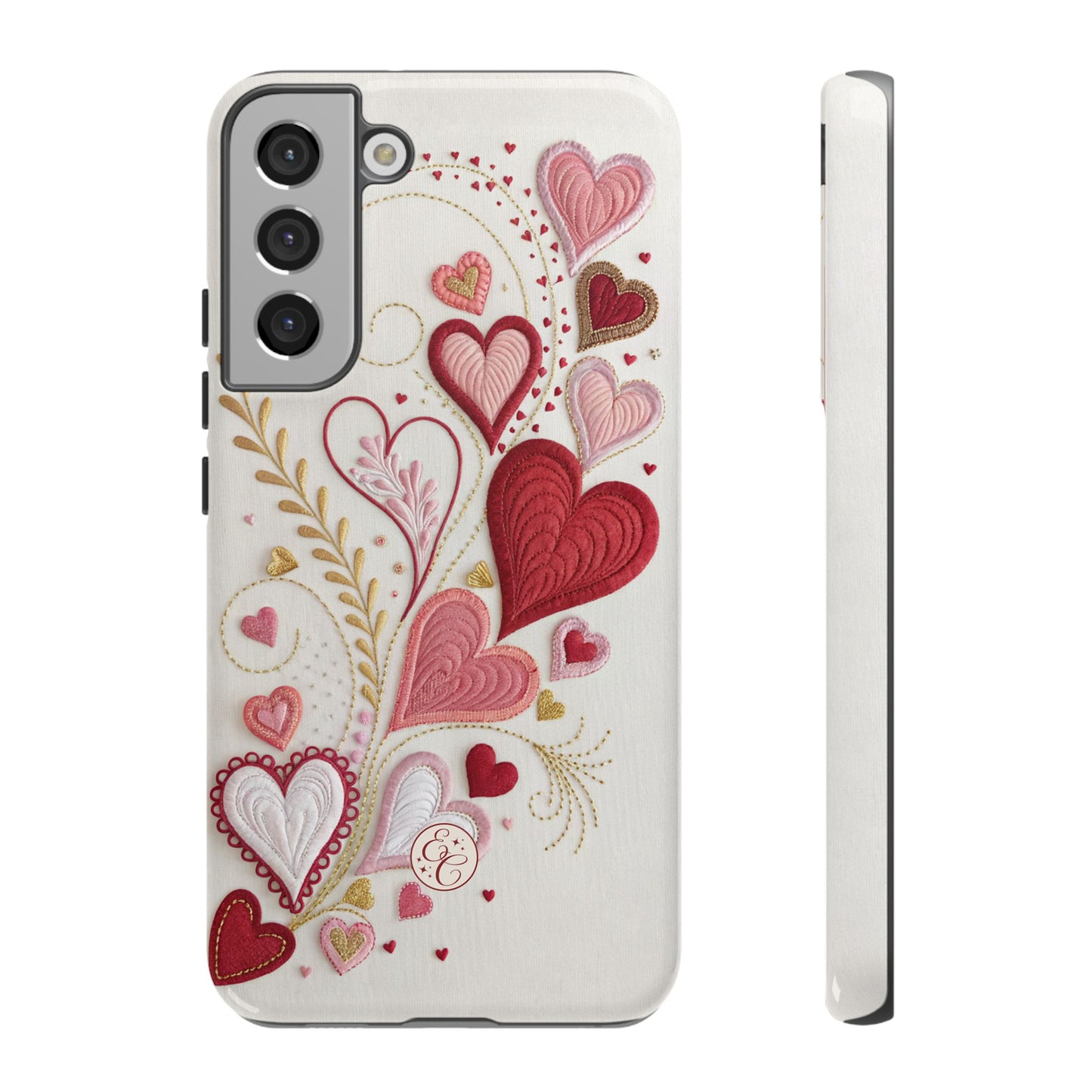 Hearts Pattern Tough Phone Case