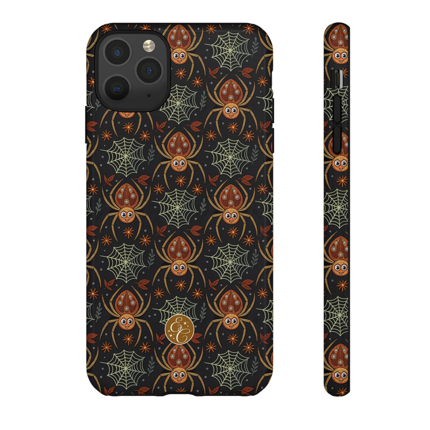 Boho Halloween Spider Pattern Tough Phone Case