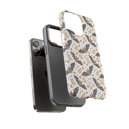 Boho Bat Pattern Halloween Phone Case