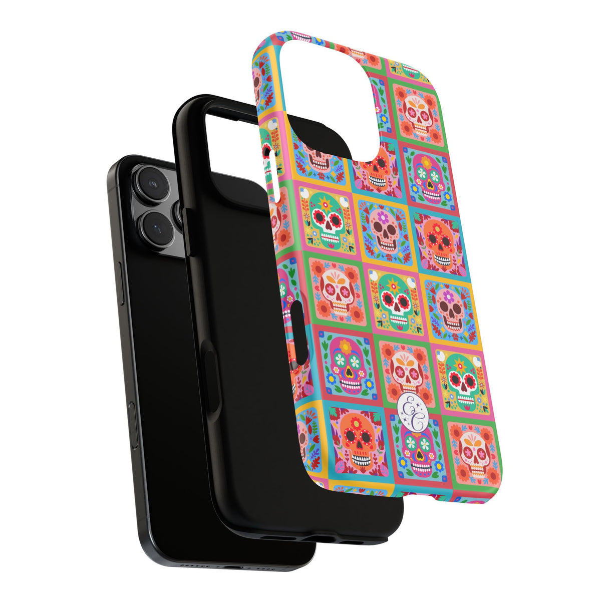 Colorful Sugar Skull Halloween Phone Case