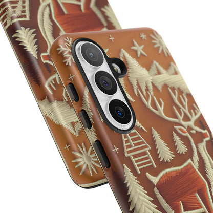 Rustic Reindeer Christmas Phone Case