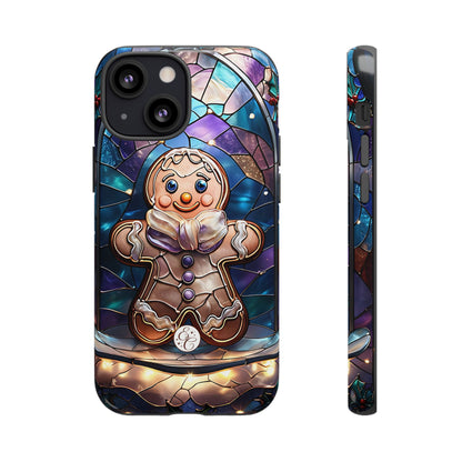 Gingerbread Man Stained Glass Tough Phone Case