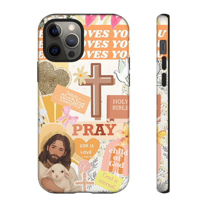 Christian Collage Tough Phone Case