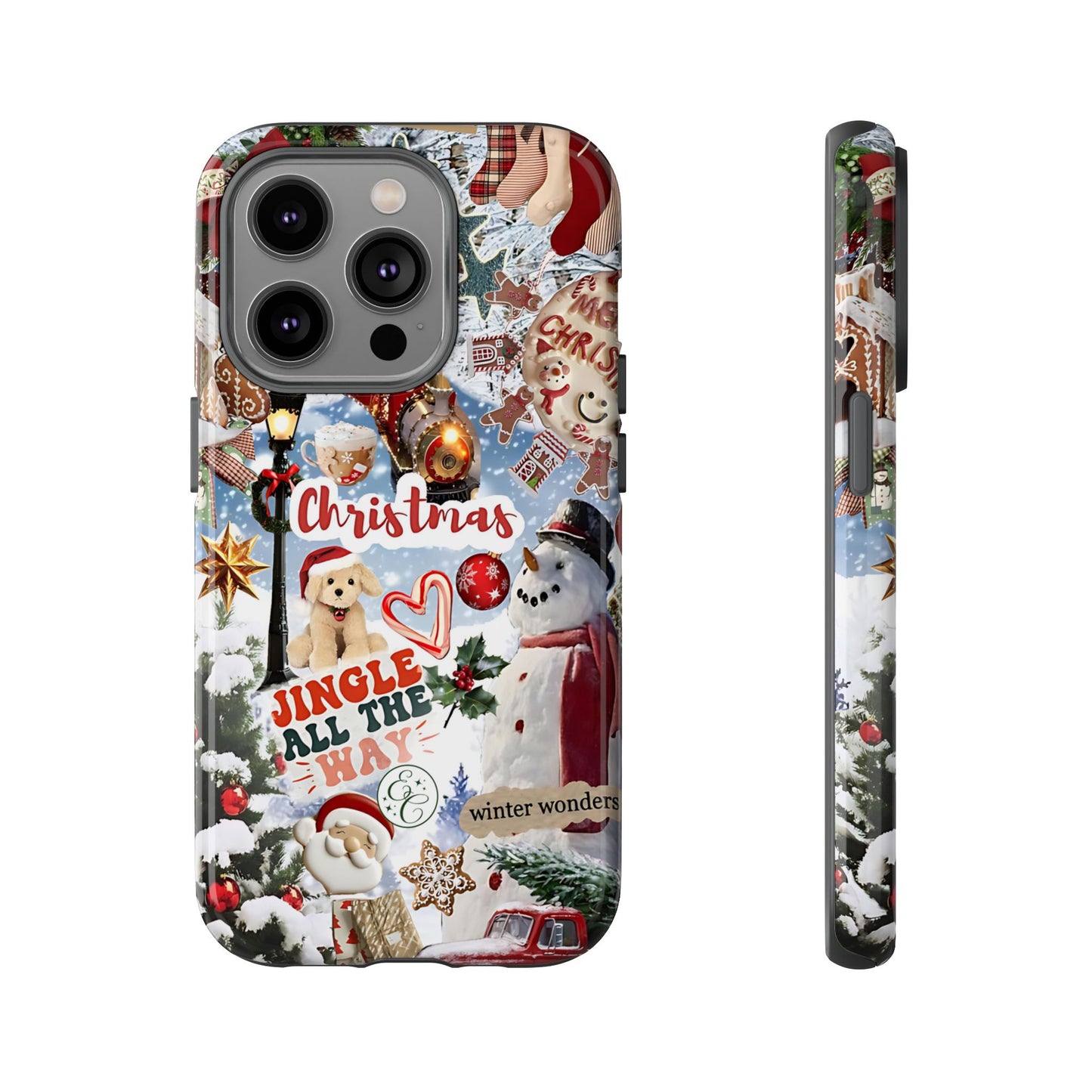 Christmas Holiday Collage Tough Phone Case