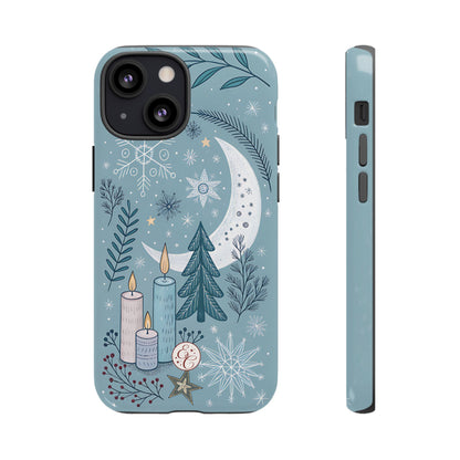 Winter Moon & Candles Tough Phone Case