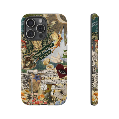 Vintage Cottage Collage Tough Phone Case