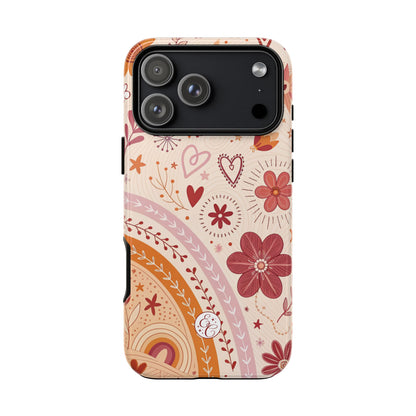 Lesbian Boho Doodle Tough Phone Case